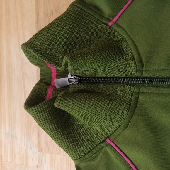 The North Face Girls M A5 SeriesOlive Green w Pink AccentsWarm-Up Jacket - Picture 6 of 15